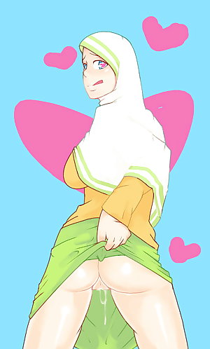 Muslim hijab anime & cartoon